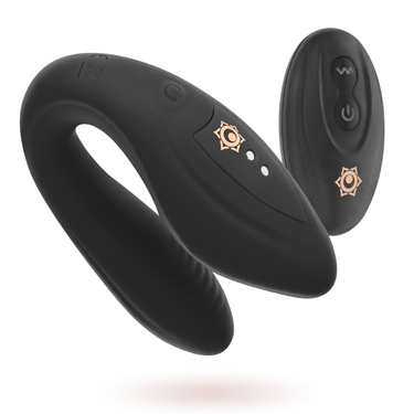 Kama Ritual Vibratore U a doppio motore, telecomando e silicone ipoallergenico